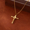 Stainless Steel Geometric Tree Of Life Cross Pendant Necklace Electroplating Jewelry Unisex