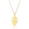Stainless Steel Geometric Tree Of Life Cross Pendant Necklace Electroplating Jewelry Unisex