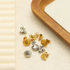 Stainless Steel Geometric Triangle 18K Vacuum Plated Solid Color Earrings Jewelry Accessories