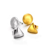 Stainless Steel Geometric Triangle 18K Vacuum Plated Solid Color Earrings Jewelry Accessories