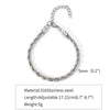 Stainless Steel Geometric Twist Chain Necklace And Bracelet Electroplated