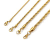 Stainless Steel Geometric Twist Chain Necklace And Bracelet Electroplated