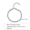 Stainless Steel Geometric Twist Chain Necklace And Bracelet Electroplated
