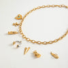 Stainless Steel Geometric Twist Cross Chain Necklace Jewelry With Electroplating