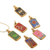 Stainless Steel Geometric U Shape Tarot Pendant Electroplated Handmade Jewelry Accessories