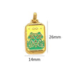 Stainless Steel Geometric U Shape Tarot Pendant Electroplated Handmade Jewelry Accessories