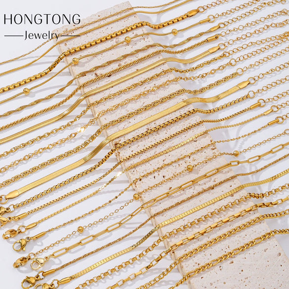 Stainless Steel Geometric Unisex Bracelet Electroplated