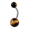 Stainless Steel Geometric Unisex Umbilical Ring