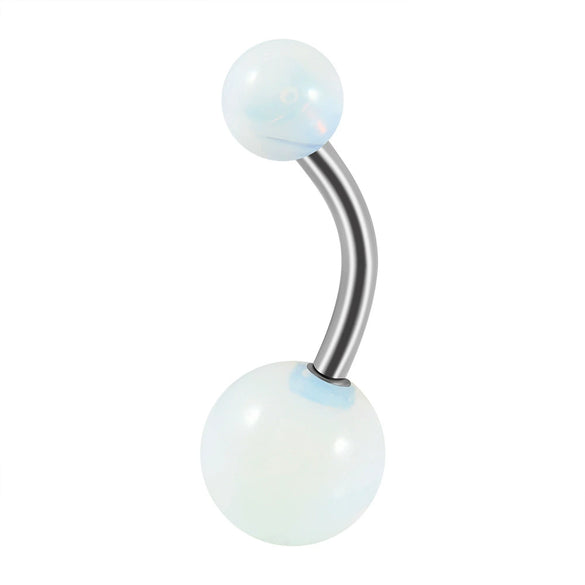 Stainless Steel Geometric Unisex Umbilical Ring