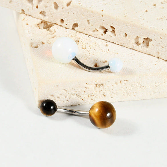 Stainless Steel Geometric Unisex Umbilical Ring