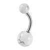 Stainless Steel Geometric Unisex Umbilical Ring