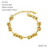 Stainless Steel Geometric Unlimited Symbol Electroplated Fashion Unisex Bracelet Jewelry