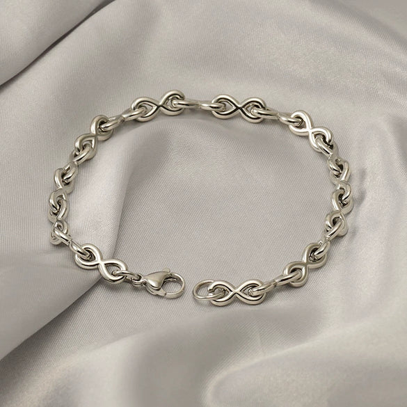 Stainless Steel Geometric Unlimited Symbol Electroplated Fashion Unisex Bracelet Jewelry
