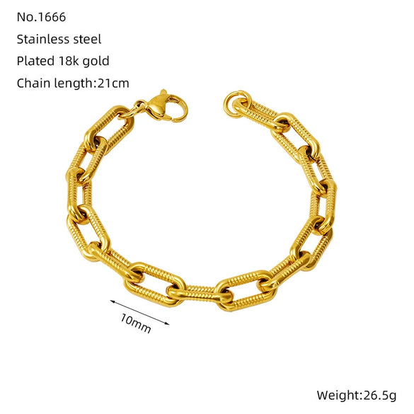 Stainless Steel Geometric Unlimited Symbol Electroplated Fashion Unisex Bracelet Jewelry