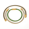 Stainless Steel Geometric Ushape Diamond Inlaid Unisex Bracelet
