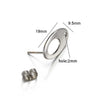 Stainless Steel Geometric Water Drop And Round Earrings Handmade With Electroplating
