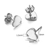 Stainless Steel Geometric Water Drop And Round Earrings Handmade With Electroplating