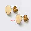 Stainless Steel Geometric Water Drop And Round Earrings Handmade With Electroplating