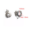 Stainless Steel Geometric Water Drop And Round Earrings Handmade With Electroplating