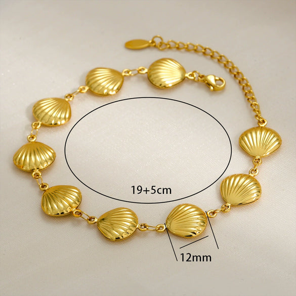 Stainless Steel Geometric Water Drop Hiphop Bracelet With Crown Heart Wave Diamond Pattern Gold Plated