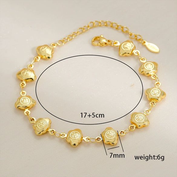 Stainless Steel Geometric Water Drop Hiphop Bracelet With Crown Heart Wave Diamond Pattern Gold Plated