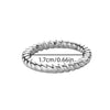 Stainless Steel Geometric Wave Texture Wide Ring Unisex Light Luxury Electroplated