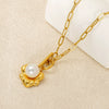 Stainless Steel Geometric Women's Clavicle Chain With Electroplating And Paper Clip Ot Buckle Chain Style