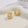 Stainless Steel Geometric Women's Electroplating Ear Clip Jewelry