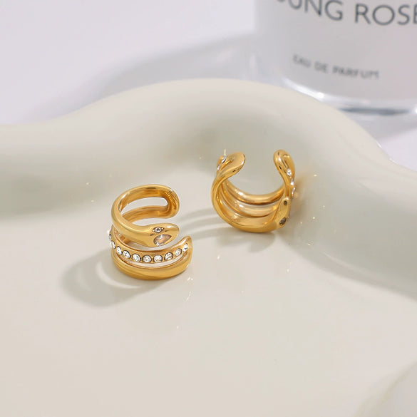 Stainless Steel Geometric Women's Electroplating Ear Clip Jewelry