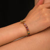 Stainless Steel Geometric Zircon Bracelet For Women