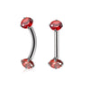 Stainless Steel Geometric Zircon Eyebrow Nails And Ear Cartilage Nails