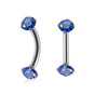 Stainless Steel Geometric Zircon Eyebrow Nails And Ear Cartilage Nails