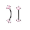 Stainless Steel Geometric Zircon Eyebrow Nails And Ear Cartilage Nails