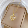 Stainless Steel Geometric Zircon Light Luxury Unisex Necklace