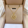 Stainless Steel Geometric Zircon Light Luxury Unisex Necklace