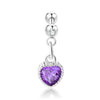 Stainless Steel Geometric Zircon Pendant Electroplating Fashion Earrings