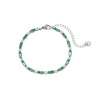 Stainless Steel Geometric Zircon Women's Fashionable Electroplated Bracelet