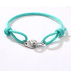 Stainless Steel Geometry Style Electroplated Ship Anchor And Rudder Adjustable Bracelet For Unisex