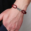 Stainless Steel Geometry Style Electroplated Ship Anchor And Rudder Adjustable Bracelet For Unisex