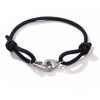 Stainless Steel Geometry Style Electroplated Ship Anchor And Rudder Adjustable Bracelet For Unisex