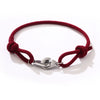 Stainless Steel Geometry Style Electroplated Ship Anchor And Rudder Adjustable Bracelet For Unisex