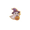 Stainless Steel Ghost Pumpkin Bat And Cat Brooches Electroplated Decorative Metal Badges For Unisex Clothing And Bags