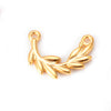 Stainless Steel Ginkgo Leaf And Pepper Leaves Flower Pendant Jewelry With Electroplating Treatment