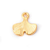 Stainless Steel Ginkgo Leaf And Pepper Leaves Flower Pendant Jewelry With Electroplating Treatment