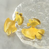 316L Stainless Steel Ginkgo Leaf Women's Exaggerated Highend Fashion Electroplated Geometric Earrings
