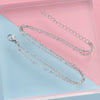 Stainless Steel Glossy Bead Bracelet And Foot Chain Jewelry Accessories Electroplated Diy Fashion Simple