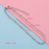 Stainless Steel Glossy Bead Bracelet And Foot Chain Jewelry Accessories Electroplated Diy Fashion Simple