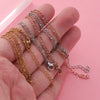Stainless Steel Glossy Bead Bracelet And Foot Chain Jewelry Accessories Electroplated Diy Fashion Simple