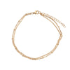 Stainless Steel Glossy Bead Bracelet And Foot Chain Jewelry Accessories Electroplated Diy Fashion Simple