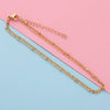 Stainless Steel Glossy Bead Bracelet And Foot Chain Jewelry Accessories Electroplated Diy Fashion Simple